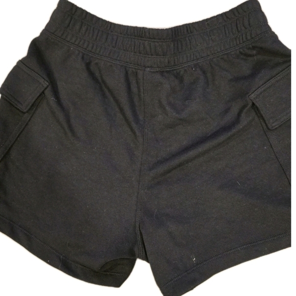 NWT DKNY Women’s Cargo Shorts Small Black Elastic Pockets Lounge Casual - Picture 3 of 7